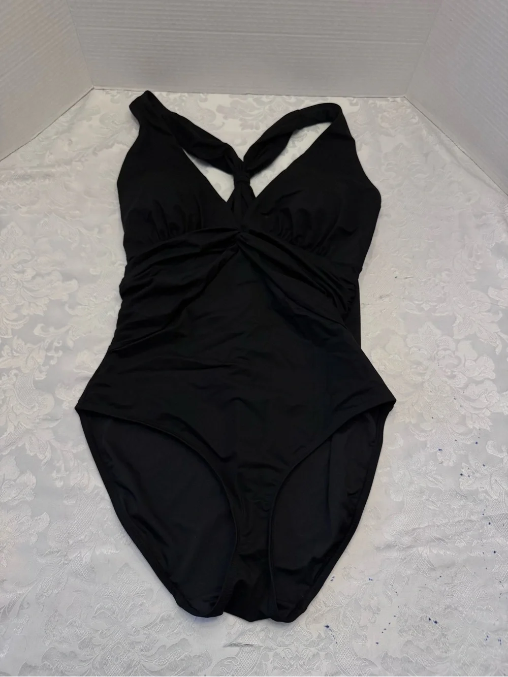 SHAPELLX size Large Black One Piece Slimming Swimsuit New W Tag - Picture 4 of 9